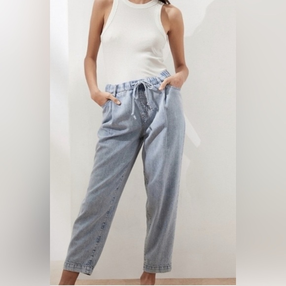 Banana Republic Blue Barrel Jeans Relaxed Fit - Picture 1 of 7